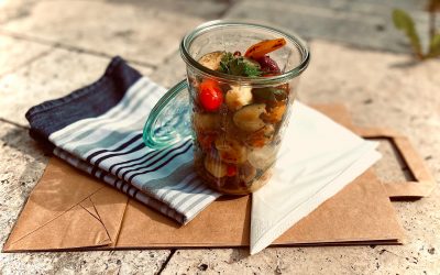 Mediterraner Gnocchi-Salat mit Pfifferlingen