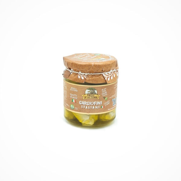 Eingelegte Artischockenherzen in Olivenöl - eine Delikatesse aus Italien.