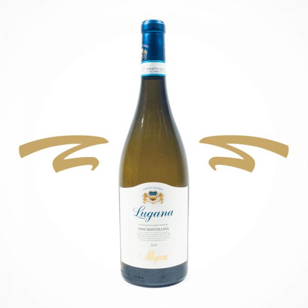 Der Lugana DOC "Oasi Mantellina" 2019 ist ein trockener Weißwein aus der Gegend südlich des Gardasees