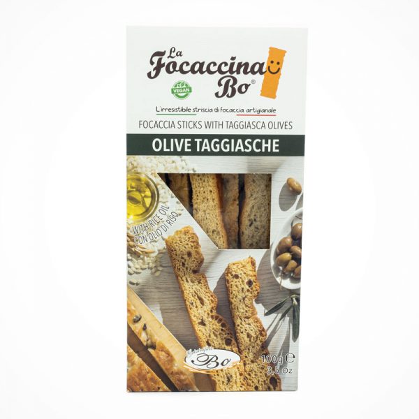 Die Focaccina Sticks werden aus klassischer, handgemachter Focaccia mit Taggiasca Oliven, Reisöl und ohne Schmalz hergestellt. Die sorgfältig ausgewählten Zutaten und die Produktion nach Piemontese Tradition machen die Focaccina Sticks zum unverfälschten und schmackhaften Snack-Erlebnis.