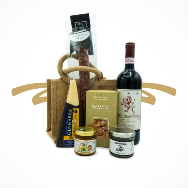 Feinschmecker Tasche - Vino und Snacks, eine tolle Geschenkidee