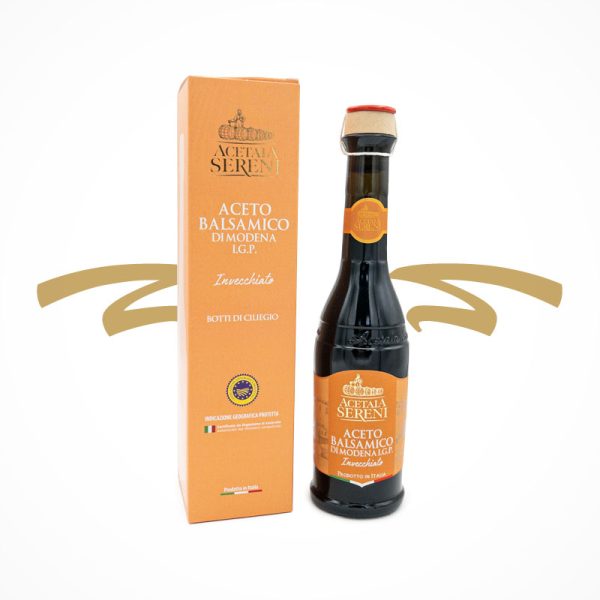 Aceto_Balsamico_di_Modena_IGP_ Invecchiato _CILIEGIO_250ml, gereift in Kirscholzfässern